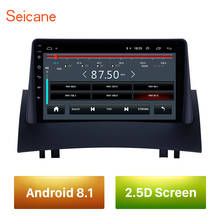 Seicane 2Din автомобильное радио 9 дюймов для Renault Megane 2 2004 2005-2008 Android 8,1 Автомобильный мультимедийный плеер GPS Nagationi головное устройство TPMS 2024 - купить недорого