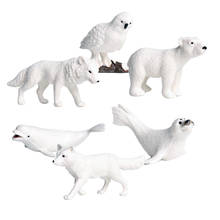 Miniatures Fairy Garden Decor Arctic Animal Model Figurines Micro Landscape 2024 - buy cheap