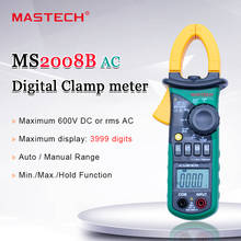 MASTECH MS2008B Digital Multimeter Ampere Clamp Meter AC Current Clamp Pincers,AC/DC Voltage Capacitance Resistance Tester 2024 - buy cheap