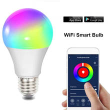 Wifi Smart Bulb Works With Alexa Echo And Google Home E27/E14/B22 LED Light Bulb Indoor Lighting Neon Changing Lamp Disco Lamp 2024 - buy cheap