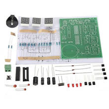 Componentes eletrônicos do relógio do diodo emissor de luz, jogo do relógio de 89c2051 digitas, chip de controle at89c2051, 6-digital-clock-diy-kit-module 2024 - compre barato
