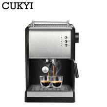 CUKYI 3 Em 1 Punho Semi-automáticas Cápsula Máquina de cafeteira Espresso Cappuccino Máquina De Café Vapor de Alta Pressão 20 Bar 1.5L 220 v 2024 - compre barato