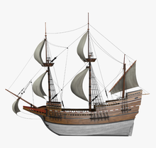 Kit de montagem de barco a sailboat, conjunto de montagem peças para navio mayflower 2024 - compre barato