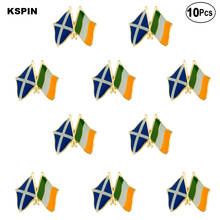 Scotland Ireland Flag Lapel Pin Flag badge Brooch Pins Badges 10Pcs a Lot 2024 - buy cheap
