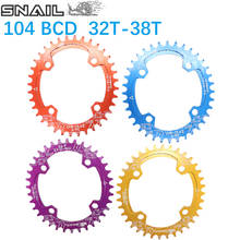 SNAIL Chainring 104BCD Oval 32T 34T 36T 38T Tooth MTB Mountain Bike Bicycle Chain Ring toothPlate chainwheel 104 BCD 2024 - buy cheap