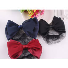 1Pcs Stylish Floral Lace Satin Bow Barrette Lady Hair Clip Cover Net Tulle Bowknot Bun Snood Women Hairgrips Hair Accessories 2024 - buy cheap