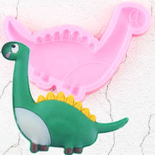 Moldes de silicona de dinosaurio 3D para decoración de pasteles, moldes de animales para pastel de cumpleaños de bebé, Chocolate, galletas y Fondant 2024 - compra barato