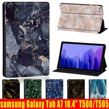 Capa para tablet com estampa de mármore, para samsung galaxy tab a7 10.4 2020, t500 2024 - compre barato