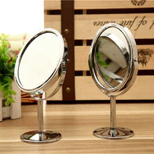 Double-sided Flat Makeup Mirrors Desktop Oval Small Portable Dressing Princess Mirror Personalize Mirror Hot Sale Rotate 2024 - buy cheap