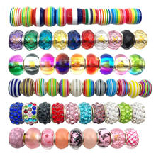 Paquete de 60 cuentas de colores mezclados para niñas, gemas para manualidades, joyería, cadena, pulsera, collar, fabricación de accesorios 2024 - compra barato