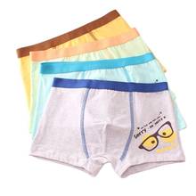 6 pieces/Lot Boy's cotton Underwear Flat Horn 3D Underpants Big boys' Boxers Shorts Tobani 2024 - buy cheap