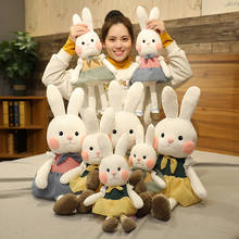 New Arrival Cute Shy Rabbit Plush Toy for Baby Kids Playmate Soft Stuffed Animal Rabbit  Plush Toy Gifts for Kids Birthday 2024 - buy cheap