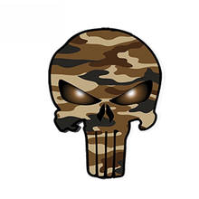 SZWL Careative Vinyl Car Sticker Camouflage Military Skull Decals Auto Moto Waterproof Bumper Accessories for Window,13cm*11cm 2024 - buy cheap