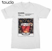 Negroni T-Shirt Mixed Drink Cocktail Alcohol Bartender Booze Happy Hour Liquor 2019 Fashion Tops StreetWear t shirt Solid Color 2024 - buy cheap