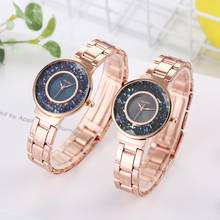 2019 New brand Ladies Watches Rose Gold Women Stainless Steel Rhinestone Quartz Wrist Watch Bracelet Watches Zegarek Damski 2024 - buy cheap