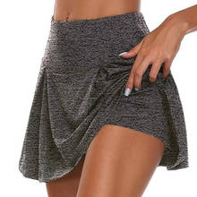 Pantalones cortos deportivos profesionales para mujer, falda de tenis antiexposición, para correr y trotar 2024 - compra barato