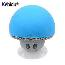 Kebidu-altavoz inalámbrico con Bluetooth, minialtavoz con diseño de seta de dibujos animados, resistente al agua, con ventosa, soporte portátil de Audio para exteriores 2024 - compra barato