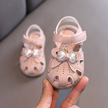 TELOTUNY Sandals Toddler Infant Kids Baby Girls Pearl Bowknot Princess Leather Shoes 2021 Summer Soft Soled Beach Sandals 2024 - buy cheap