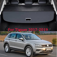 Proteção para carga do porta-malas traseiro, acessório de alta qualidade para volkswagen vw tiguan 2019 2018 2017 2016 10-15 2024 - compre barato