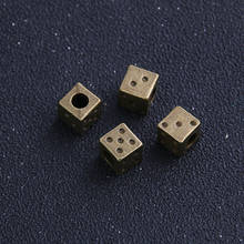6pcs 9*9*9mm Antique Bronze cube Dice Beads Fit European Charm Jewelry Making Beads 2024 - buy cheap