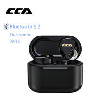 Беспроводные наушники CCA CC4 TWS 1BA + 1DD Bluetooth 5,2 Qualcomm наушник Aptx игровая гарнитура с шумоподавлением Z3 SK10 SKS S2 Z1 2024 - купить недорого
