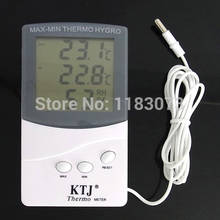 Smart Household LCD Digital Indoor Outdoor Thermometer Hygrometer MAX-MIN THERMO HYGRO Meter With 1.5M Sensor Cable FreeShipping 2024 - buy cheap