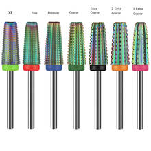 CHNRMJL-broca cónica de carburo arcoíris 5 en 1, alta calidad, para uñas artísticas, accesorios de manicura 2024 - compra barato