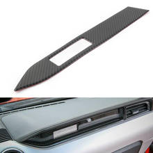 Auto Styling Copilot Dashboard Cover Trim For Ford Mustang 2015 2016 2017 2018 2019 Decor Panel Carbon Fiber Look ABS Plastic 2024 - buy cheap