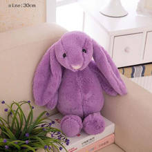 Gift to Girlfriend Kawaii Mini Big-ear Rabbits Soft Kids Stuffed Plush Fluffy Toys for Girls 25CM Grey Yellow Pink Gift to Girl 2024 - buy cheap