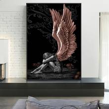 Angels and Demons Woman Wings Canvas Painting Posters and Prints Cuadros Wall Art for Living Room Home Decor (No Frame) 2024 - buy cheap