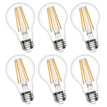 6Pack Vintage LED Edison Bulb Dimmable 4W 6W 8W 10W A19 LED Light Bulbs 2700K Soft White Led Filament Bulb for Home,Cafe,Office 2024 - buy cheap