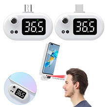 Mini USB Thermometer Mobile Phone Digital Thermometer With LED Display Non-contact Infrared Temperature Sensor Type-C Hygrometer 2024 - buy cheap
