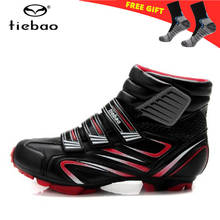 Велосипедная обувь Tiebao для мужчин и женщин, теплые дышащие кроссовки для горных велосипедов, спортивная обувь для горных велосипедов 2024 - купить недорого