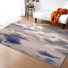 Tapete com nuvem de céu para casa, sala de estar, quarto, decoração de cabeceira, área grande, tapete para engatinhar 2024 - compre barato