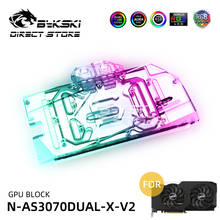 Bykski ARGB GPU Block Water Block For ASUS DUAL RTX 3070 8G Video Cards Block Cooler PC Watercooling VGA block N-AS3070DUAL-X-V2 2024 - buy cheap