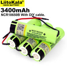 10 unids/lote Liitokala nuevo Original NCR18650B 3,7 V 3400mAh 18650 batería de litio recargable + DIY Linie 2024 - compra barato
