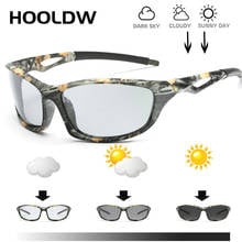 Очки солнцезащитные HOOLDW мужские фотохромные, Поляризационные солнечные очки-Хамелеон, антибликовые очки для вождения в дневное и ночное время 2024 - купить недорого