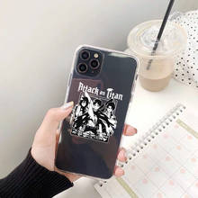 ZUIDID-funda de teléfono de Anime Attack on Titan, carcasa suave y transparente para iPhone 12 Pro Max, 11, X, XS, XR, SE20, 7, 8Plus, Shingeki No Kyojin 2024 - compra barato