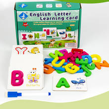 2020 New Toy Early Learning Wooden Puzzle Capital Letter  Toys Preschool Parent-child Interactive Toys As  For Children Gift 2024 - buy cheap