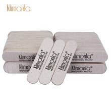 Minilimas grises para uñas, bloque recto de madera, 100 de grano, Gel UV, para pulir Lima y pedicura, proveedor de cuidado, 180/240 unids/paquete 2024 - compra barato