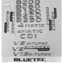 3D Chrome Silver Letters For Mercedes Benz W246 B150 B160 B180 B200 B220 B230 B250 B260 B280 AMG CDI CGI BLUETEC 4MATIC Emblems 2024 - buy cheap