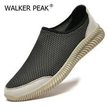 2021 New Mens Shoes Casual Lightweight Summer Men Sneakers Breathable Mesh Sports Flats Slip on Male Footwear Plus Size 45 2024 - buy cheap