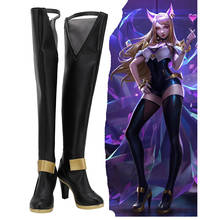 LOL KDA Ahri The Nine-Tailed Fox Cosplay Shoes Boots Halloween Costumes Accessory Custom Made 2024 - buy cheap