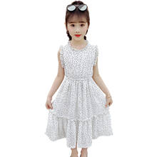 Girl Dresses Dot Pattern Girls Party Dress Ruffles Dress Kids Summer Costume Girl 6 8 10 12 14 2024 - buy cheap