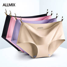 ALLMIX Sexy Women's Cotton Panties Underwear Seamless Briefs Solid Comfort Underpants Low Waist Panty Soft Lady Lingerie Tangas 2024 - buy cheap