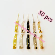 Hot 50pcs Gold/Silver Jewelry Making Findings Safety Pins Brooch Base Back Bar Badge Holder 15/20/25/30/35mm Jewelry Accessories 2024 - buy cheap