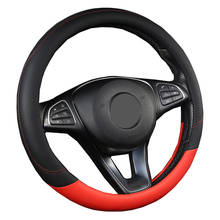 Capa universal para volante de carros, acessório automotivo com costura antiderrapante 2024 - compre barato