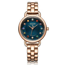 Julius senhora relógio feminino miyota moda horas colorido birthstone pulseira relógio de negócios da menina aniversário valentine presente caixa 2024 - compre barato