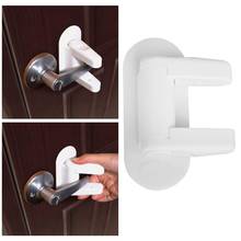 Door Lever Handles Child Door Lever Lock Safety Proof Doors Adhesive Lever Handle Baby Safety Lock Compatible Standard 3M 2024 - buy cheap