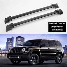 Portaequipajes de aleación de aluminio para Jeep Patriot, barras de portaequipajes, barras cruzadas superiores, cajas de rieles, 2011-2016 2024 - compra barato